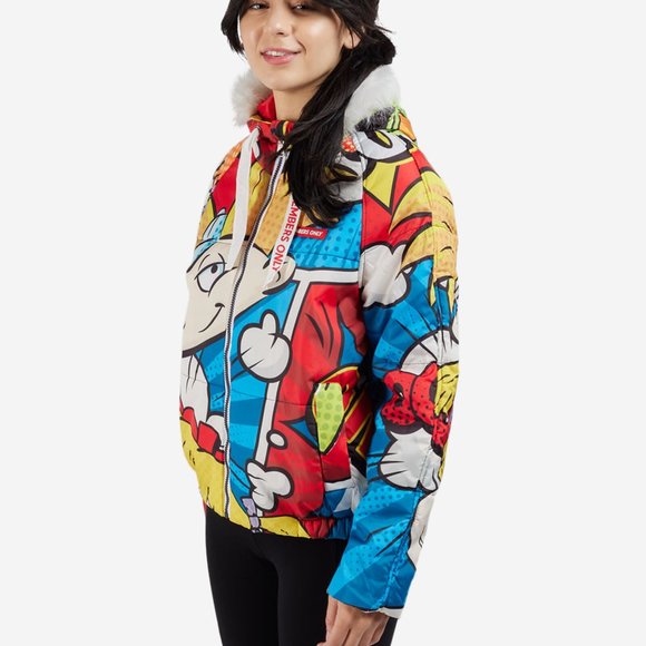 Members Only Nickelodeon Bomber Jacket Sz: L - Picture 2 of 3